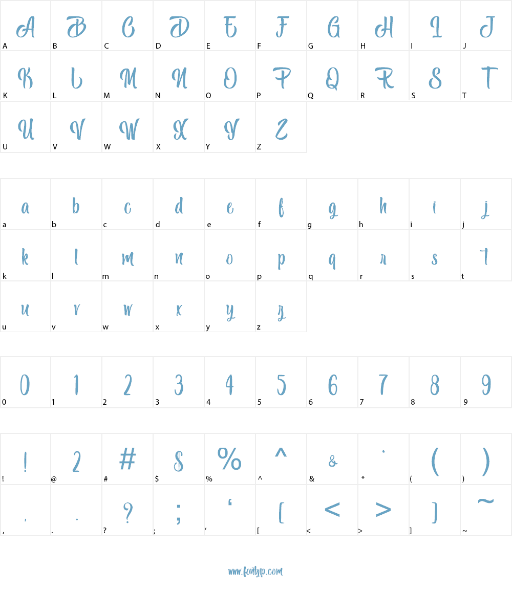 Black Melody - Personal Use Font Character